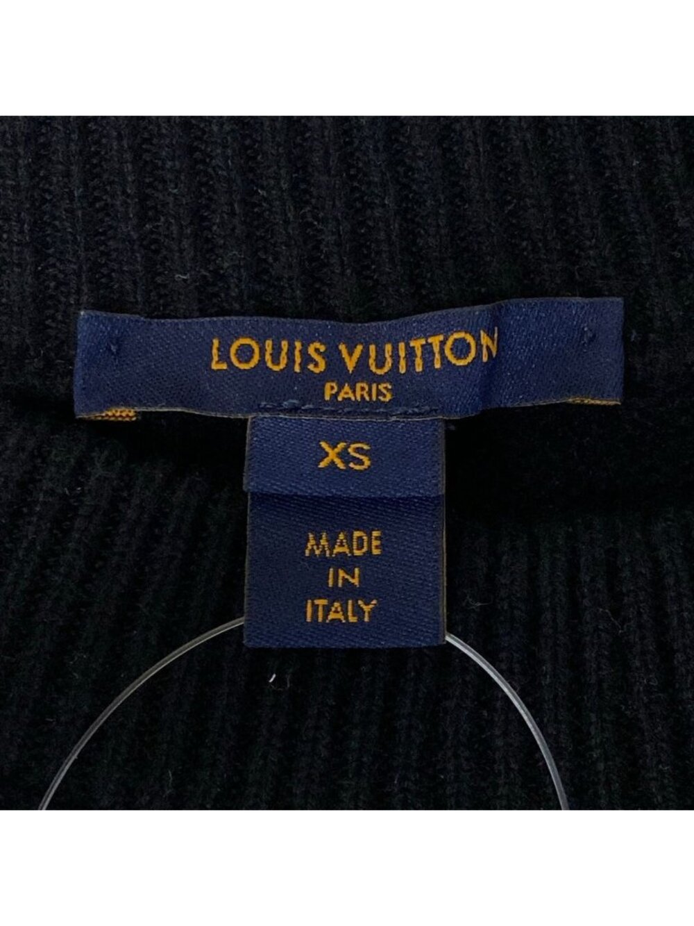 Louis Vuitton Long Sleeve Sweater XS Intarsia Signature Black Gray White - Picture 3 of 11